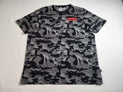 Puma T-Shirt Mens Large Black Gray Camouflage Short Sleeve Casual Activewear Top