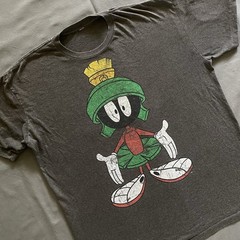 2010s Marvin The Martian T Shirt Mens Size XL Gray Cartoon Looney Tunes