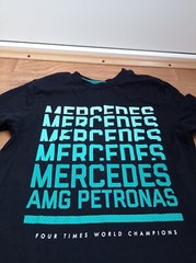 Mercedes Benz AMG Petronas Formula One Team F1 Racing Black T-Shirt XS S