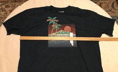 Croft & Barrow T-shirt Tropical Graphic Navy Blue 100% Cotton Men’s Sz 2XL New