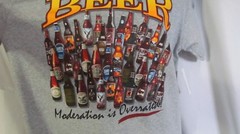 Mens M Beer T-Shirt Moderation Is Overrated ,Medium Graphic T #3