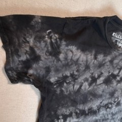 Killer Acid Men’s Black Gray Yellow Cotton Tie Dye Sun Graphic T-Shirt Size M