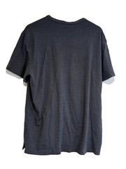 Banana Republic Shirt Mens 2XL Gray Stripe Luxe Touch Performance Tee T-Shirt