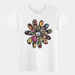 Peace Sign Floral Daisy Graphic Shirt Hippie Peace Lover Gift Tee Free Shipping