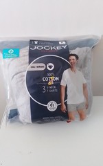 Jockey Men’s 100% Cotton T-Shirts Size Medium Color Gray 3 Count