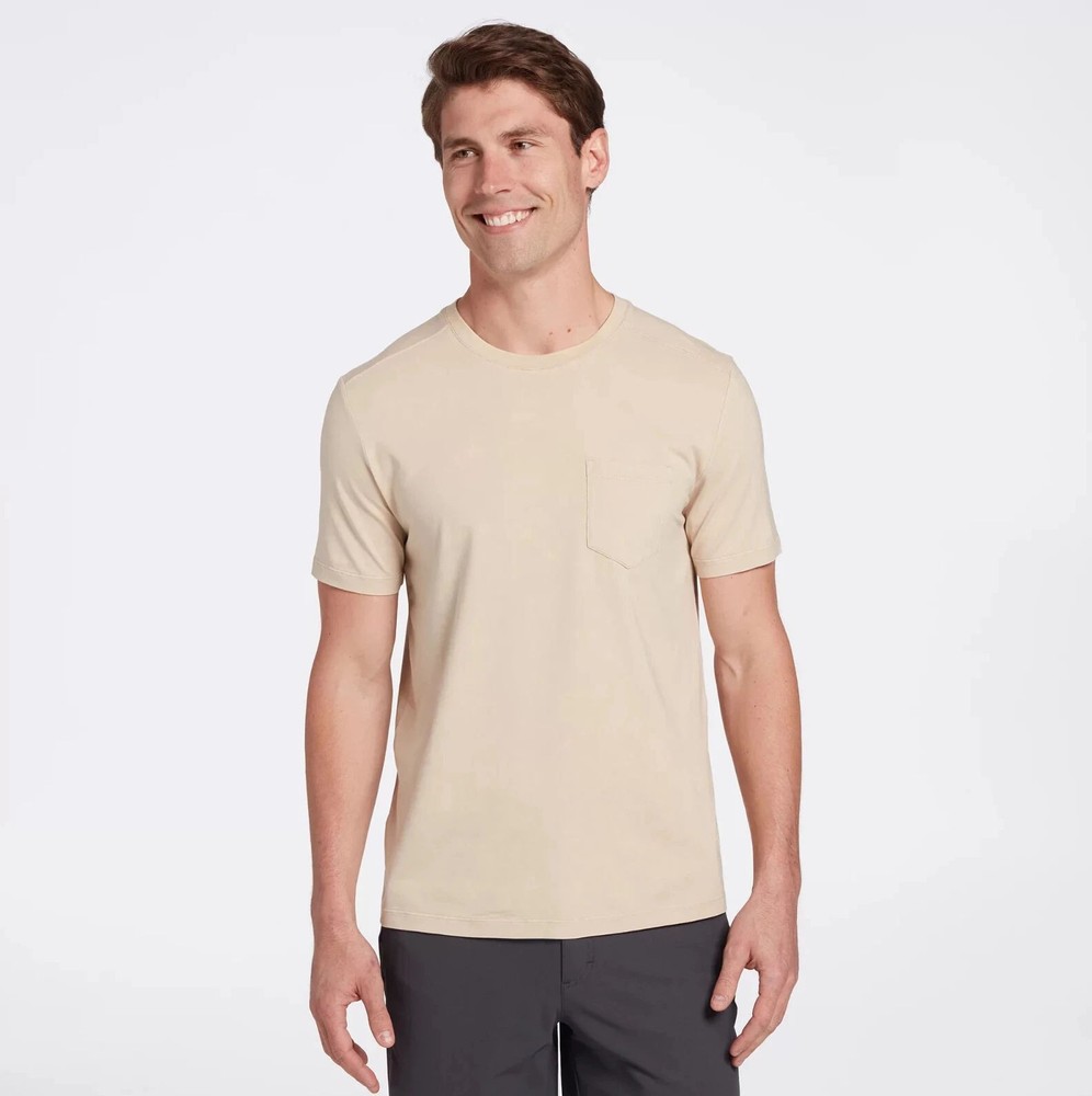VRST Men’s Essential Pocket Tee Khaki Sand Size S