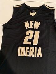 Nike New Iberia High Basketball Jersey XL Black Yellow Jackets Louisiana Sports
