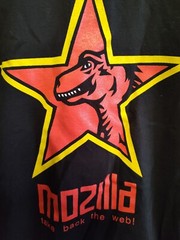 Vintage Mozilla 1.0 Firefox Shirt Mens Black Promo T SHIRT Y2K Optima size 3XL