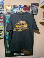 Vintage Black 2004 Fairbanks Alaska Harley Davidson Shirt Size XL