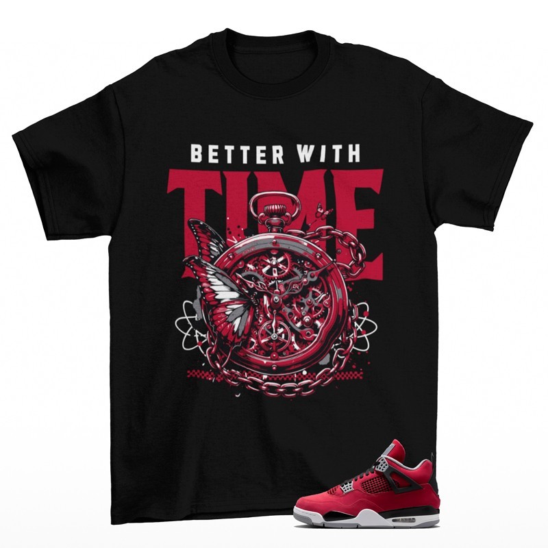 Timeless Sneaker Shirt Black to Match Jordan 4 Toro FQ8138-600