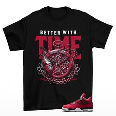 Timeless Sneaker Shirt Black to Match Jordan 4 Toro FQ8138-600