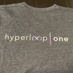 Virgin Hyperloop Shirt Large Gray Space Travel Exploration Richard Branson New