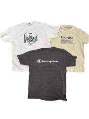 Lot Of 3 Men’s Assorted Brands & Colors Short Sleeve Graphic T-Shirts Size M
