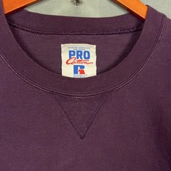 Vintage Russell Athletic t shirt Mens Size Large Faded Purple Pro Cotton USA