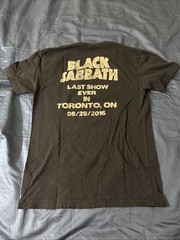 Black Sabbath Size Medium The End Last Show Ever In Toronto 08/29/16 Shirt