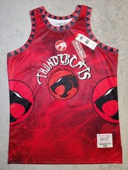Thundercats Basketball Jersey Mens XL Red Cartoon Network Headgear Classics 1985