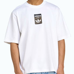 NEW MEN’S ADIDAS ORIGINALS LEOPARD LOGO TREFOIL TEE SHIRT ~SIZE LARGE #JV7570
