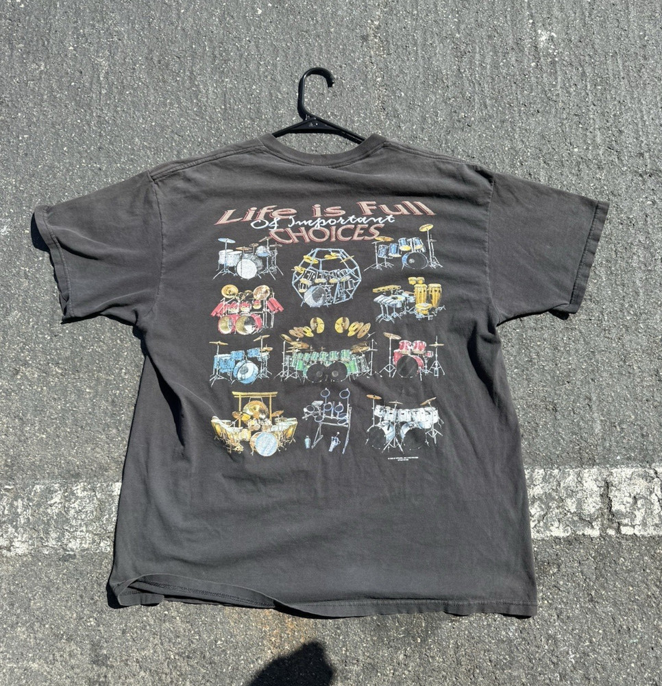 Delta Pro Weight Gray “Life’s a B**** Then You Die” Graphic Tee SS Crew Men’s XL