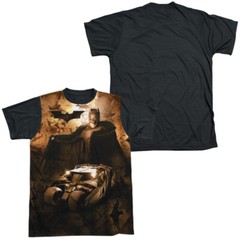 Batman Begins Batsmobile Adult Halloween Costume T Shirt (Black Back), S-3XL