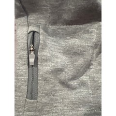 Members Mark Mens Luxury Tee Gray Heather French Terry Zipper Pocket EG5004 M