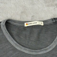 Marine Layer Heavy Slub Pocket Tee Mens Small Forged Iron Gray $64 New NWOT