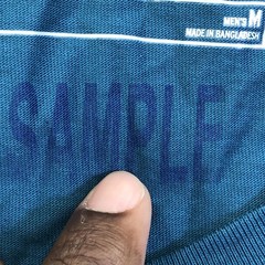 Eddie Bauer Shirt Mens Medium Meridian Blue Pocket Tee Tagless Sample Cotton