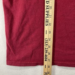 VTG 90s Triumph Motorcycles MENS LARGE Burgundy Spellout Dallas Texas RPM *wear*