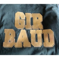 Marithé + François Girbaud Dark Green gold foil lettering Big & Tall SZ XXL 2X