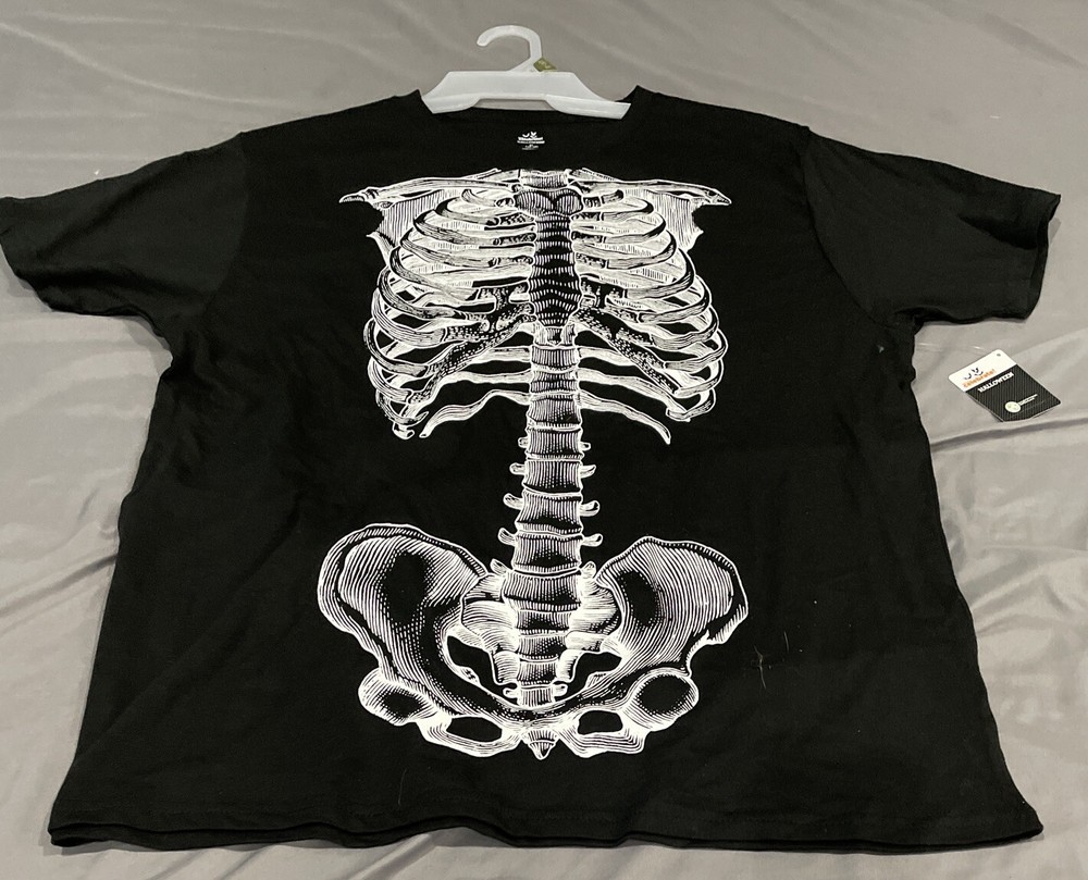 Way To Celebrate Mens Black Anatomy101 Short Sleeve Graphic Shirt Sz XL (46-48)