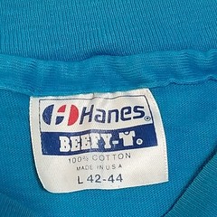 Vtg Yosemite Bighorn Sheep T Shirt Single Stitch Tee Large 42-44 Turquoise USA