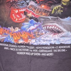 Universal Studios E.T. Ringer Graphic T-Shirt Black/White Cotton Men’s L