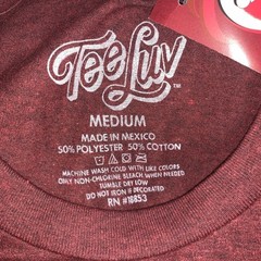 NEW Dr Pepper Logo Men’s M Red Heather T-Shirt Tee Luv Graphic Cotton Blend