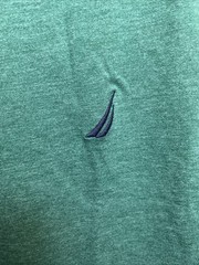 NEW Nautica Mens Green T-Shirt Large Crew Neck Short Sleeve NWT $24.50