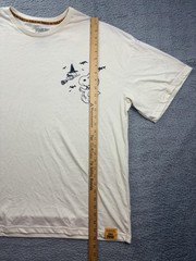 Peanuts Snoopy Halloween Shirt Mens XXL Cream Graphic Tee Hybrid Apparel
