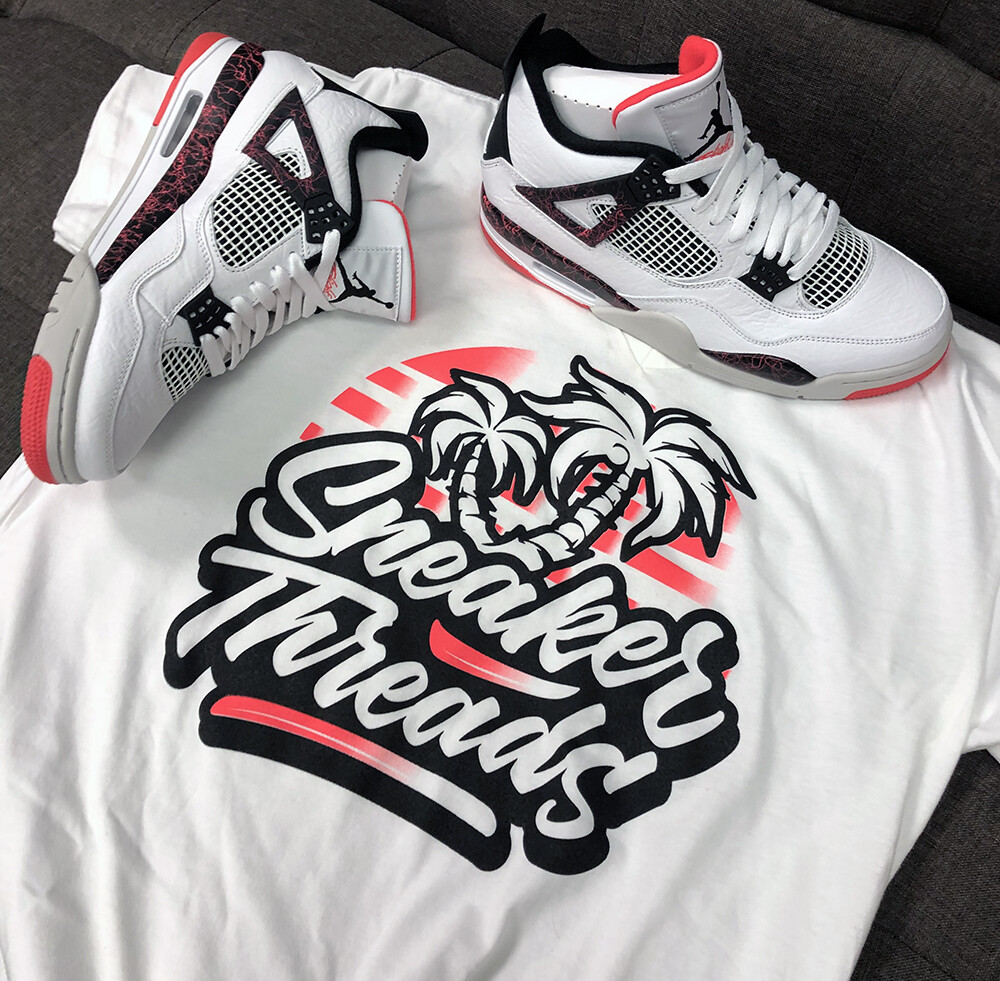 Shirt To Match Jordan 4 Bright Crimson Pale Citron – ST Palms Shirt