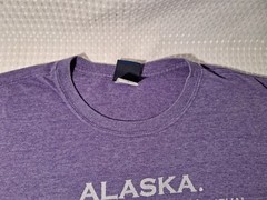 Silver Gulch Brewing Fairbanks Alaska Brewery Souvenir Purple T-Shirt Size L