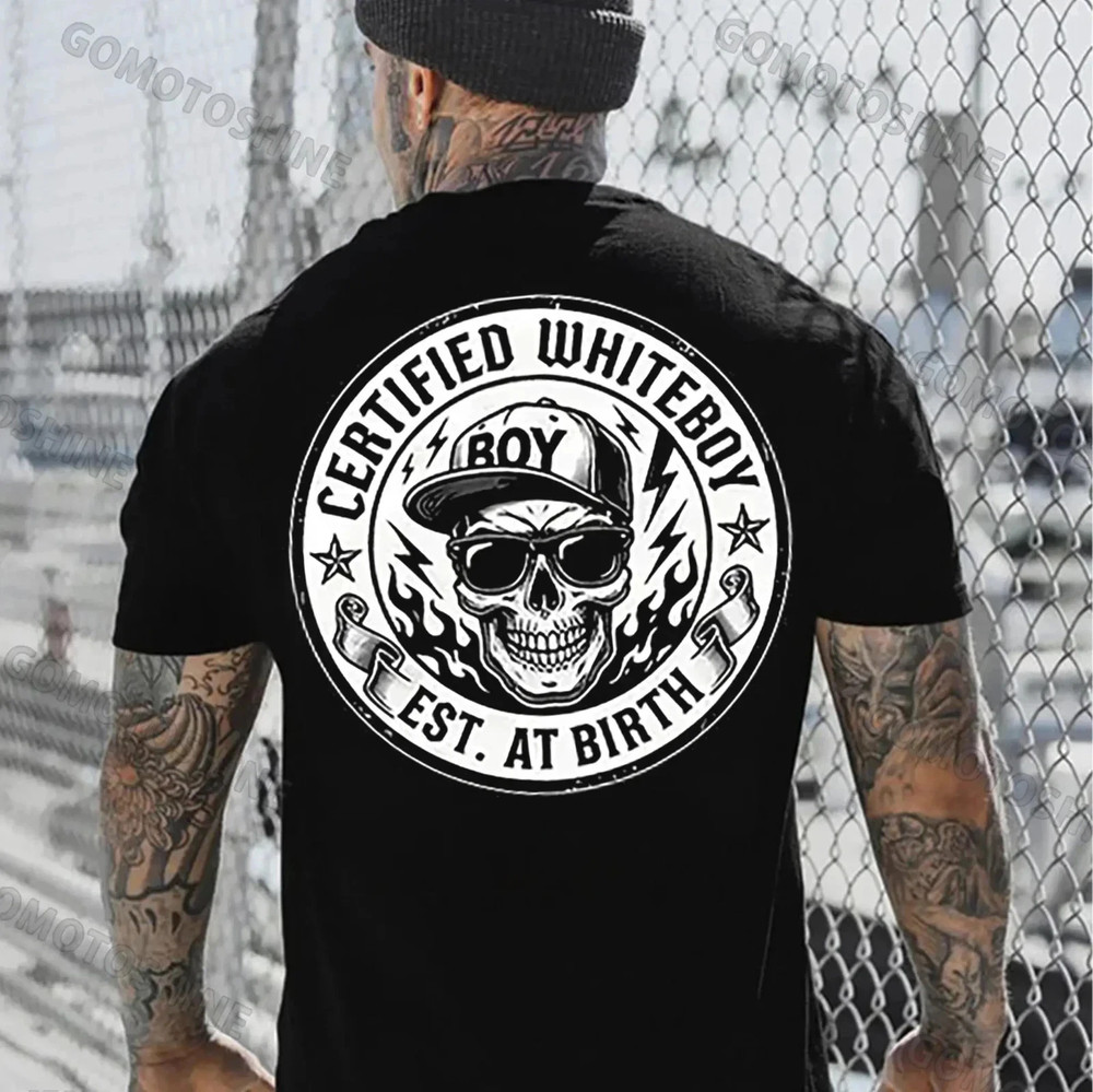 NEW!! CERTIFIED Whiteboy Street Skull Mens Streetwear T-Shirt