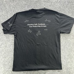 Port and Company Shirt Mens Large Black Practice Safe Synthesis Science Tee