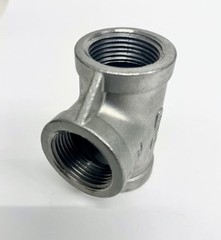 1″ NPT Tee 3-Way Female Threaded Pipe Fitting 304 Stainless Steel Class 150