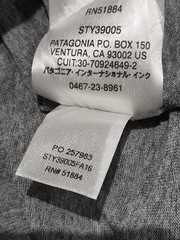 MENS PATAGONIA FITZ ROY POCKET T-SHIRT SIZE XXL