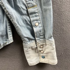 Vintage True Religion Denim Shirt Mens XXL Rolling Bones Jake Western Pearl Snap