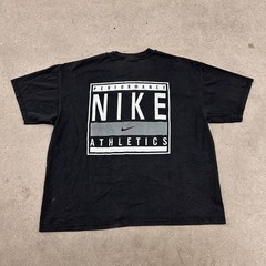 VTG 90s Nike Hanes Heavyweight 50/50 T Shirt Mens Black Performance Athletics