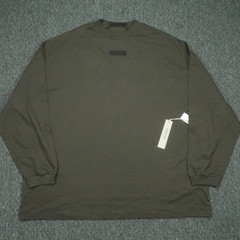 Fear Of God Shirt Men Extra Large Green Long Sleeve Tee FOG Essentials Oversized