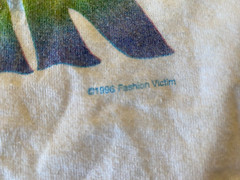 VINTAGE 1996 Fashion Victim SPACE TRIPPIN’ T-Shirt XL rare 90s hippie RARE