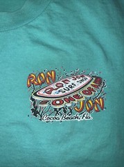 Vintage Made In USA Cocoa Beach Rona Surf Shop T-Shirt 21×21 Turquoise