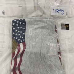 Gym:Stone Apparel Shirt Mens XL Gray Patriotic USA Flag Teddy Bear Graphic Tee