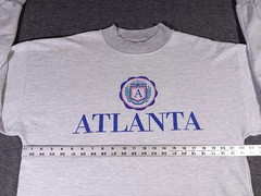 Vtg Atlanta t Shirt Wellington Apparel Resort Graphic Logo Mens XL Boxy 90’s