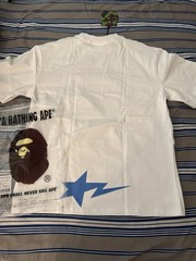 A Bathing Ape BAPE x Stüssy Logo Graphic Crew Neck T-Shirt Black/White M