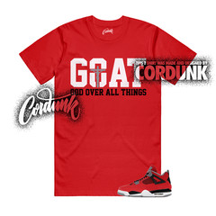 4 Toro Bravo Fire Red White Black Cement Grey 2026 T Shirt Match GOAT