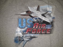 US AIR FORCE Shirt Men’s Aim High Gray Size LARGE Military Patriotic NEW